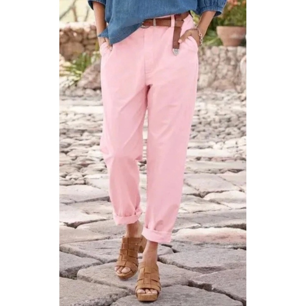 NEW Sundance Junie Chino Pants Womens 6 Pink